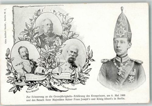 Großjährigkeits-Erklärung 1900