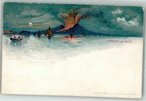 1900 Vesuvio nel 1872 Ausbruch