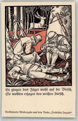 Zehlendorf Fröhliche Jungend, ein Volksbuch aus dem Reichtum deutscher Dichtung sign. Schiestl Heyder Verlag