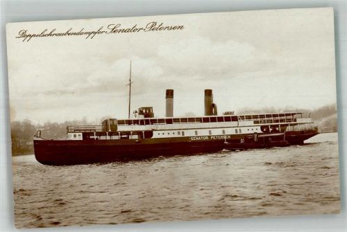 Cuxhaven 1925 - 1930 Salondampfer Senator Petersen Hadag