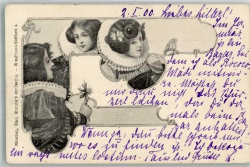 1900 Renaissance Frauen Nr. 4 + Adelskorrespondenz