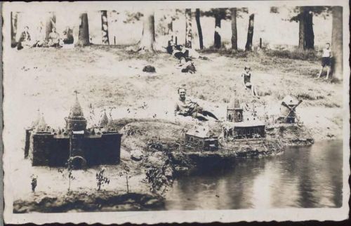 um 1935 Sandsculpturen AKU1
