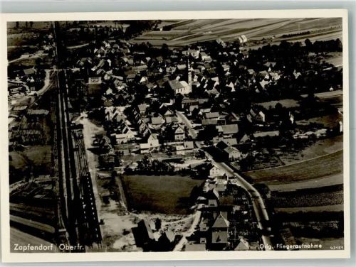 Zapfendorf Fliegeraufnahme Freigeg. d. R.L.M.