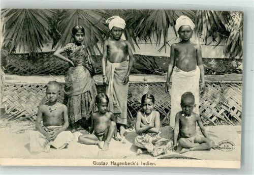 Stellingen 1912 Volkerschau Indien Kinder