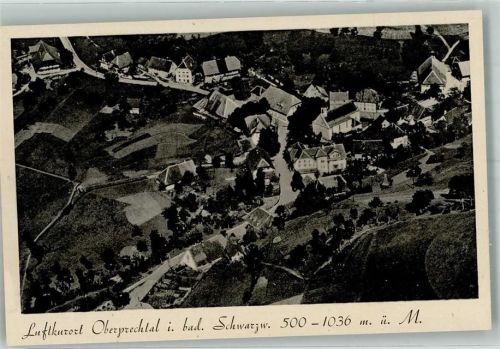 Oberprechtal Fliegeraufnahme Freigeg. R.L.M.