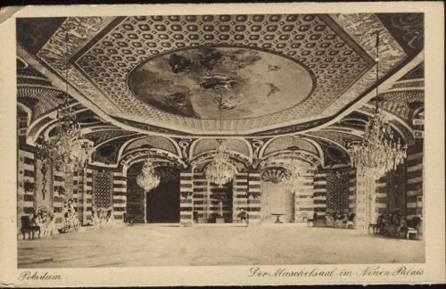 um 1920-30 Potsdam, Muschelsaal im neuen Palast,Robert Hügel