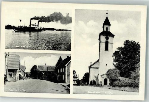 Altenheim Kirche Hauptstraße Raddampfer