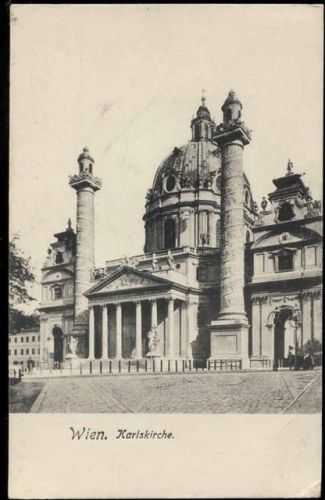 um 1910/20 Wien: Karlskirche,B.K.W.I.