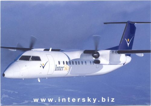 um 2000 Propellerflugzeug, Dash 8-300 Quiet von InterSky