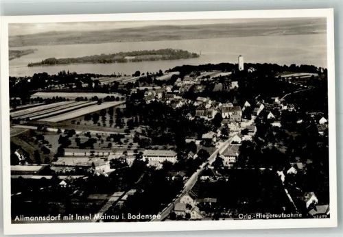 Allmannsdorf Fliegeraufnahme Bodensee Insel Mainau