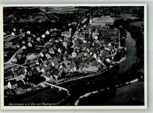 Oberriexingen Fliegeraufnahme Freigeg. d. R.L.M.