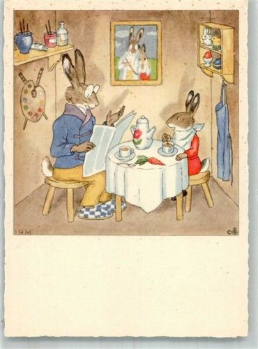 vermenschlicht Hasenblatt am 1. April Verlag Josef Müller Nr. 5210