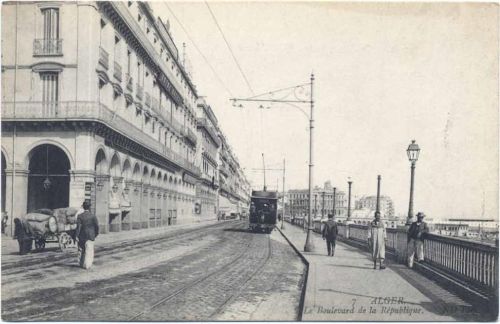 um 1910 Alger, Le Boulevard de la Republique. AKU1