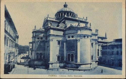 um 1920/30 Parma, Italien: Blick auf -Chiesa della Steccata-, Teilansicht, Ak Nr. 33393,Casa Editrice Luigi Battei