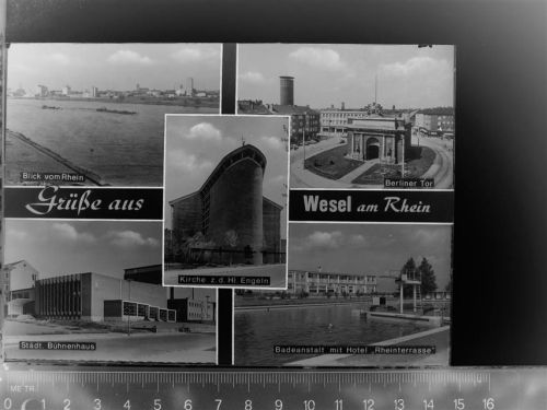 Wesel Mehrfachbildkarte