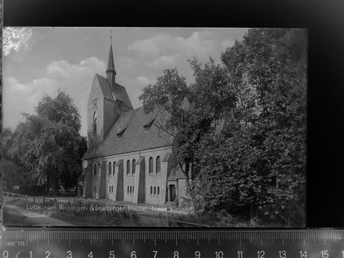 29646 W3045 Bispingen GLASNEGATIV Neue Kirche