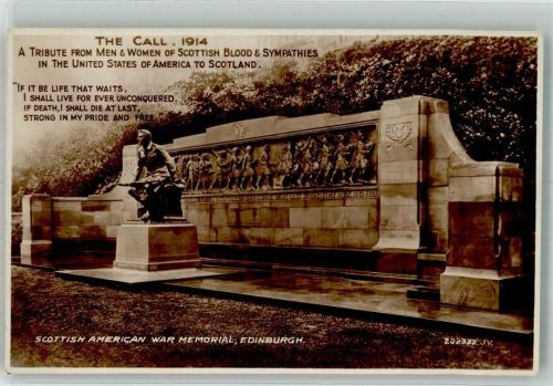 Edinburgh Kriegerdenkmal Scottish American 1914