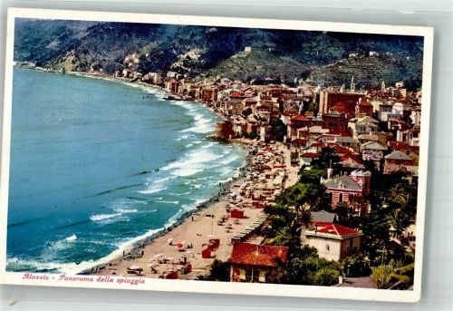 Alassio Schwimmbad Strand Panorama