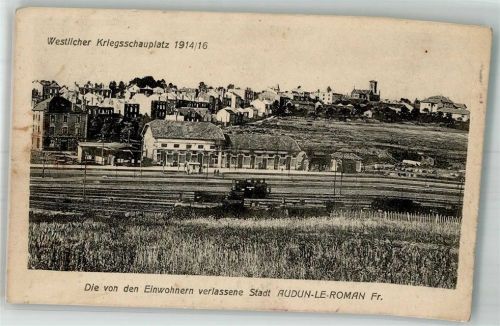 Audun-le-Roman 1917 Bahnhof Feldpost WK I