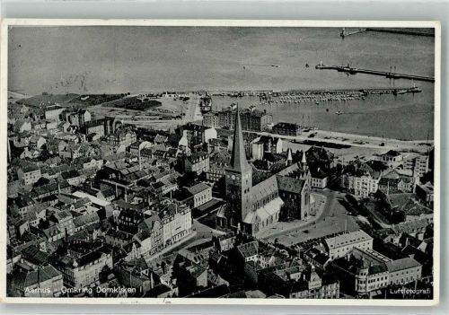 Aarhus Fliegeraufnahme Omkring Domkirche