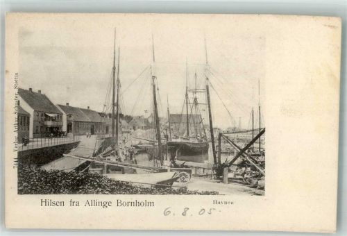 Bornholm 1905 Hafen