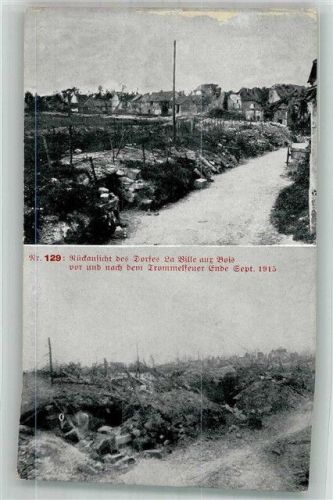 La Ville-aux-Bois WK I Trümmer 1915