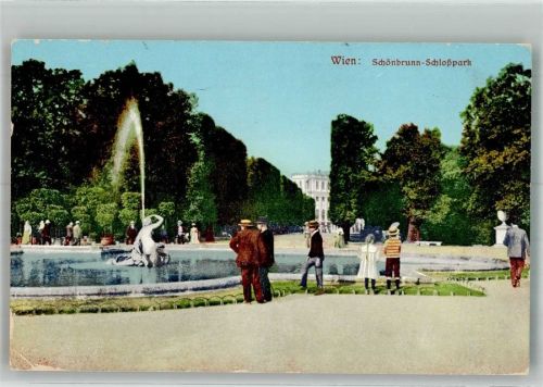 Wien 1915 Schloss Park Schönbrunn Feldpost WK I