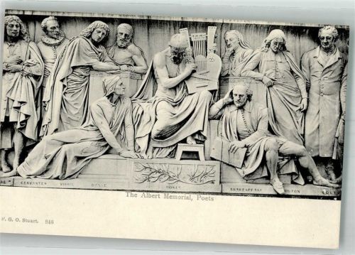 London The Albert Memorial Relief Poeten F.G.O. Stuart 846