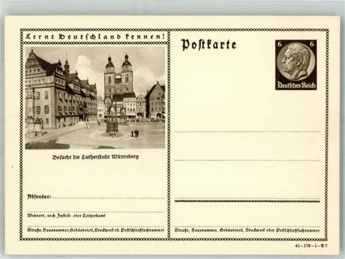 Lutherstadt Wittenberg Markt mit Stadtkirche St. Marien Serie Lernt Deutschland kennen!