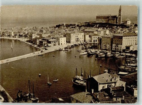 Piran 1955 Hafen