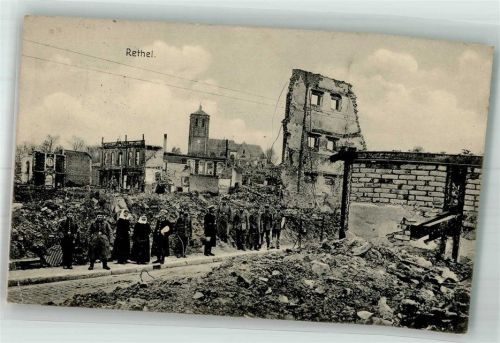 Rethel 1915 Feldpost WK I 24. Reserve-Div. Trümmer