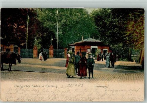Stellingen 1903 Haupteingang des Zoologischen Garten Verlag Knackstedt & Näther
