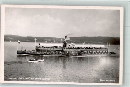 Foto Wörsching Dampfer München a. Starnbergersee