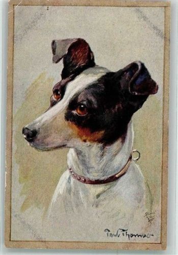 sign. Thomas, Paul Jack Russell Terrier Serie Rassehunde Verlag Wohlgemuth & Lissner Nr. 1196