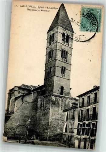 Valladolid 1914 Iglesia la Antigua Marke bildseitig