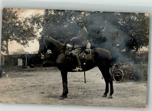1915 Berittener Soldat Pferde Depot Nr. 58 K.D. Feldpostexp. d. 58. Inf. Div.