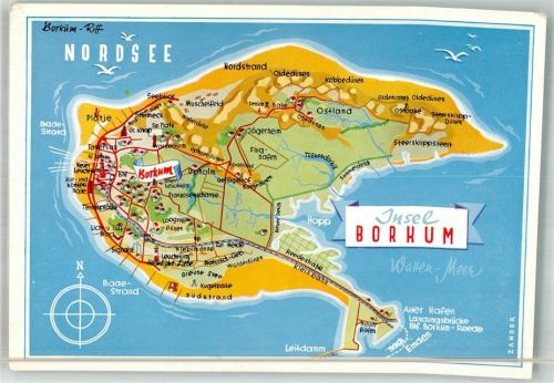 Borkum Landkarte