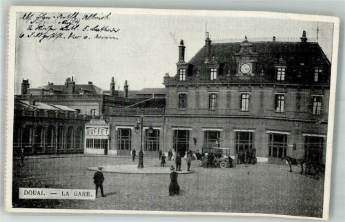 Douai 1915 Bahnhof Auto Feldpost WK I VI.Armeekoprs