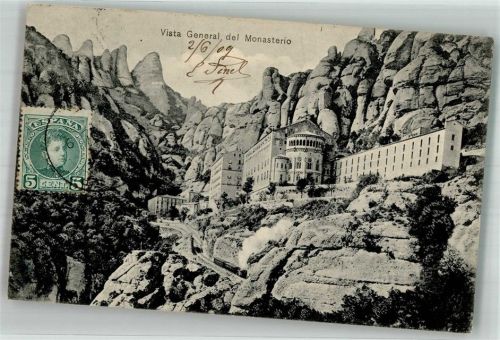 Montserrat 1909 Kloster Marke bildseitig