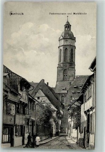 Einbeck 1909 Pastorenstraße und Marktkirche