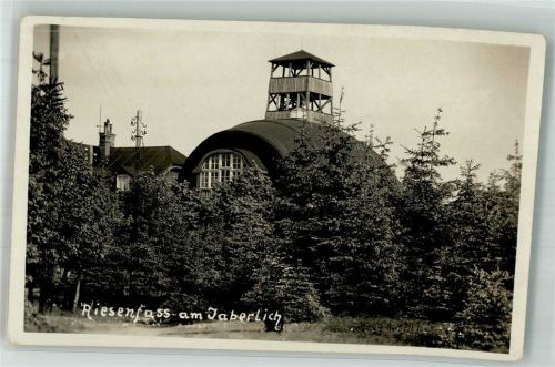 Lazne Libverda 1939 Riesenfass Aussichtsturm am Jaberlich