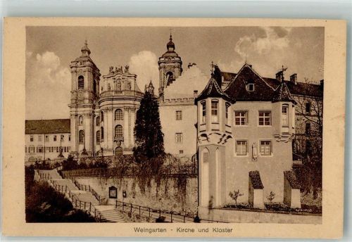 Weingarten 1922 Benediktiner-Abtei mit Klosterkirche