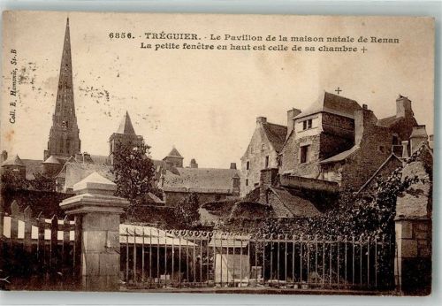 22220 Treguier Foto AK Kirche Le Pavillon de la maison natele de Renan