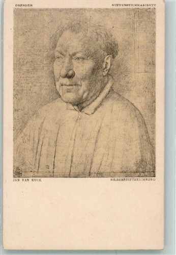 Dresden sign. Van Eyck, Jan Silberstiftzeichnung im Kupferstichkabinett