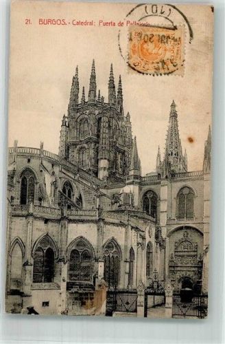 Burgos 1920 Kathedrale Marke Bildseitig
