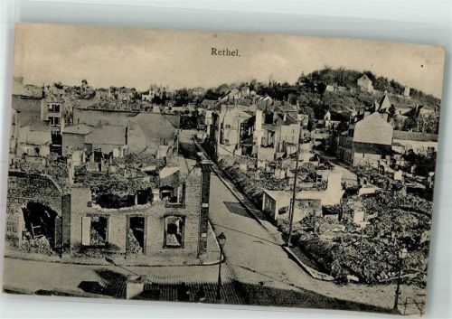 Rethel 1916 Feldpost WK I 3. Komp. I.R. 184 Trümmer