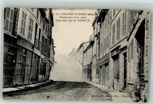 Verdun WK I 1914-18 Explosion Straße