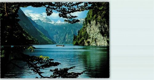 Königssee Riesenkarte Blick vom Malerwinkel mit Funtenseetauern Schönfeldspitze Falkensteinwand