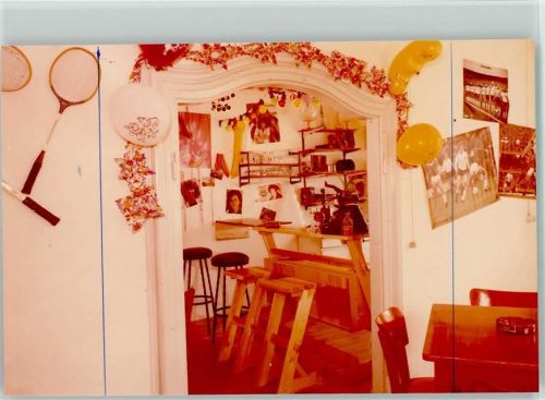 Aitrang Gasthaus Krone, Fussballposter an der Wand