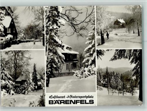 Bärenfels Ortsansichten Mehrfachaufnahme Winteraufnahme